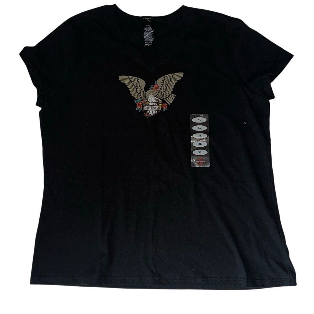 *NEW* Harley -Davidson Motors Black Tee Ladies size XL